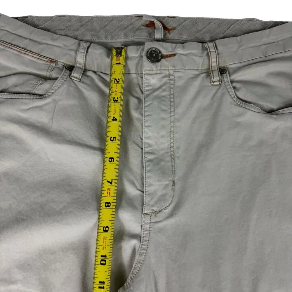 Tommy Bahama Pants Men's 36 x 36 Cream Straight Leg Khaki Casual Cotton Blend